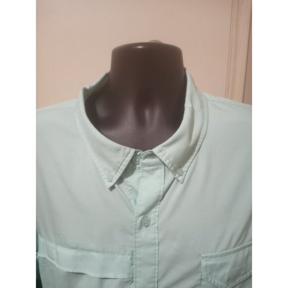 Huk Shirt Mens 3XL Blue Fishing Performance Outdoors Hiking Long Sleeve - Picture 4 of 11